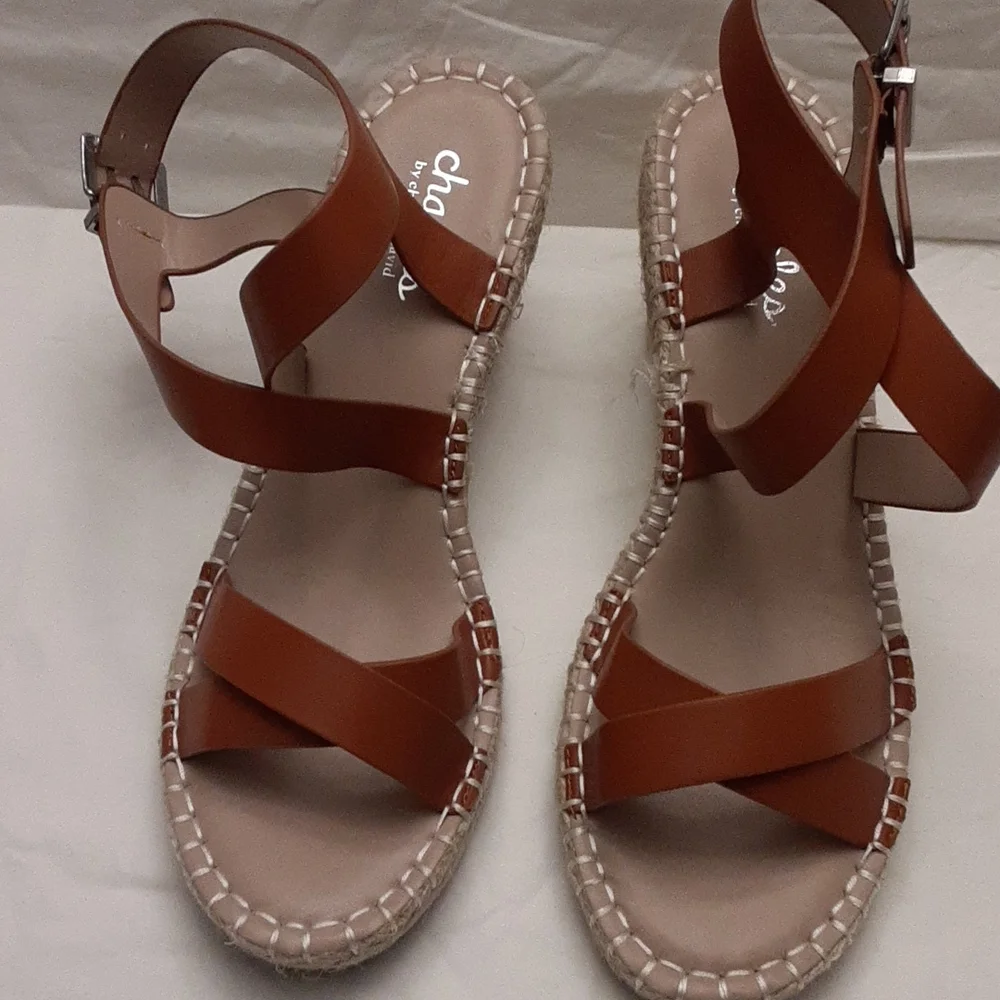 Charles by Charles David size 9M women's espadrilles sandal in brown.